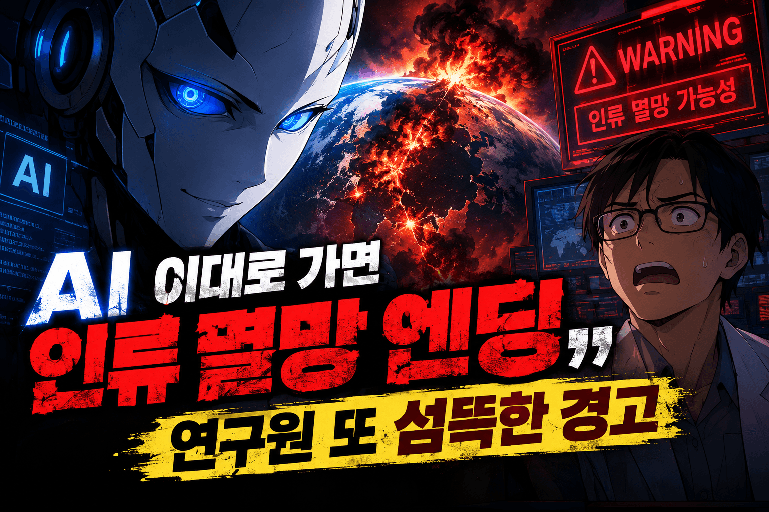 AI 이대로 가면 인류 멸망 엔딩, 연구원 또 섬뜩한 경고 게임 개발자는??