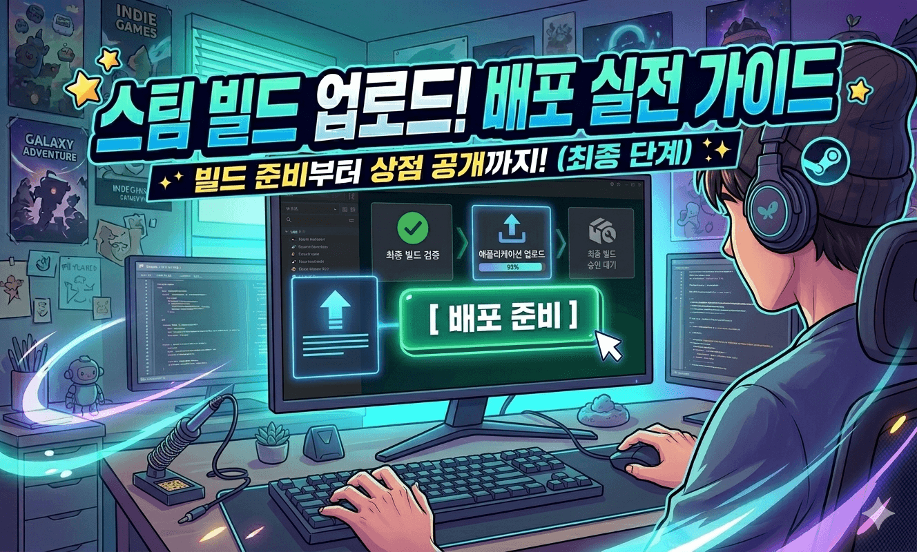 Steam에 게임을 출시해보자 (2편) - 스팀 빌드 업로드! 배포까지