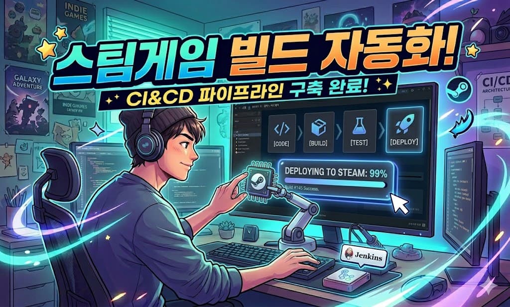 Steam에 게임을 출시해보자 (3편) - 스팀게임 CI(빌드 자동화) 파이프라인 구축 (ver. Unity)