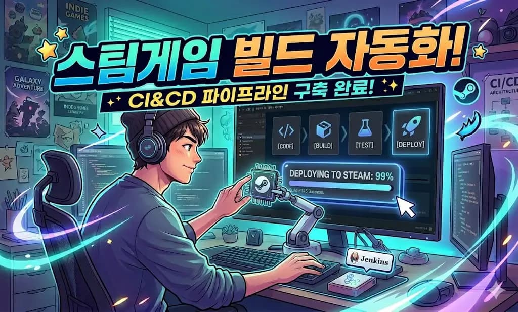 Steam에 게임을 출시해보자 (4편) - 스팀게임 CD(배포 자동화) 파이프라인 구축 (ver. Unity)
