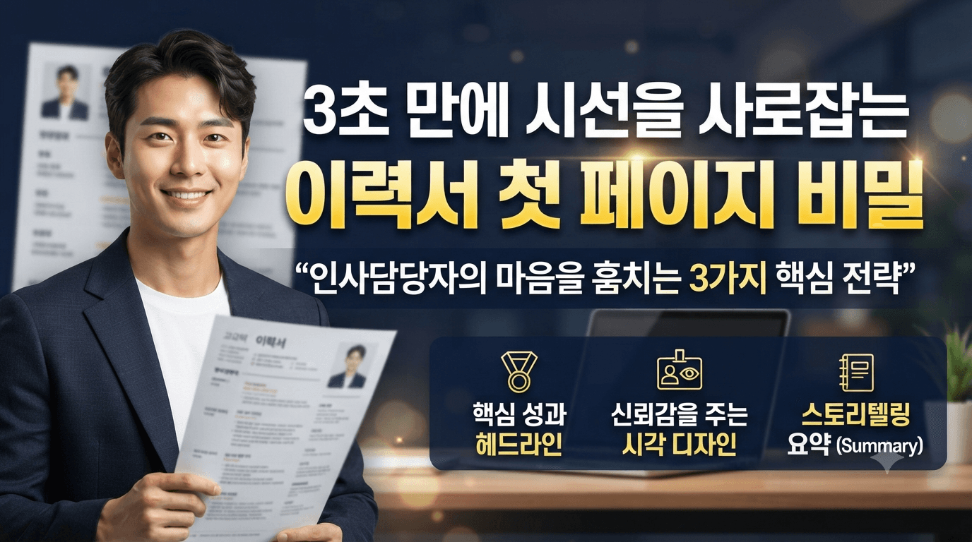 3장 3초 만에 시선을 사로잡는 이력서 첫 페이지 비밀