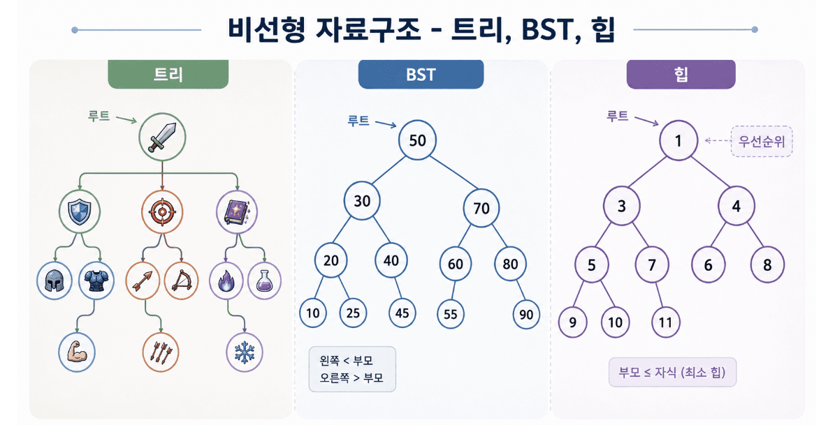 6/29 비선형 자료구조